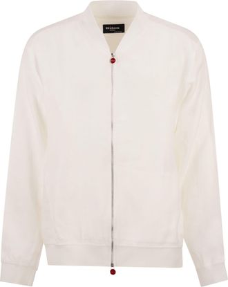 Kiton Pahoa linnen bomberjack