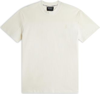 Freddy T-shirt in Uomo con Carré e Maniche in Tessuto Waffle