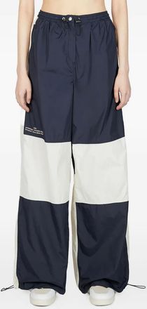 Rokh Pantaloni sportivi bicolore - Blu