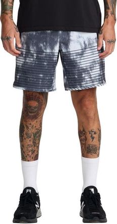 Rvca Yogger Stretch Shorts in Black Blur at Nordstrom, Size Xx-Large