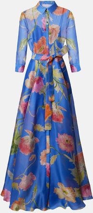 Carolina Herrera Floral silk organza gown