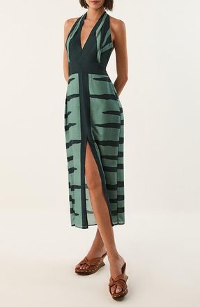 Vix Ina Print Halter Sundress in Multi at Nordstrom, Size Medium