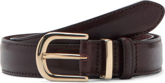 Mango Leather Belt in Burgundy at Nordstrom, Size Medium