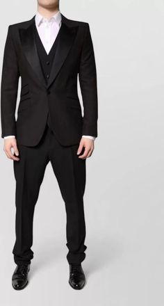 Dolce & Gabbana wool silk slim-fit single-breasted suit