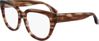 Victoria Beckham Glasses, female, Brown, Size: ONE SIZE Acetate Glasses Frame