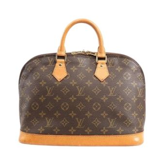 Louis Vuitton Vintage, unisex, Bruin, ONE Size, Leer, Pre-owned Handbag