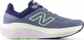 New Balance Womens Fresh Foam X 860V14 Running Shoes In Arctic Grey With Sea Salt And Bleached Lime Glo