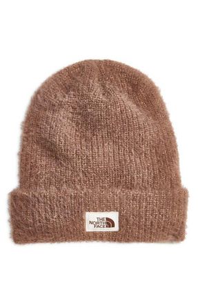 The North Face Salty Bae Knit Beanie in Smokey Brown at Nordstrom