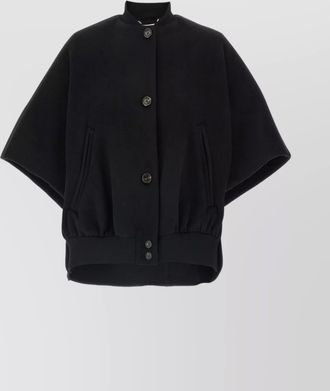 Max Mara cashmere cropped cape