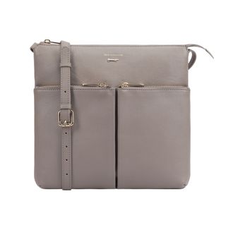 Paul Costelloe Womens Samana Leather Cross Body Bag - Brown - One Size