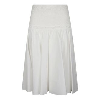 Pinko Midi Skirts, female, White, Size: M Grappolo Midi Skirt