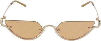 Gucci Sunglasses, female, Yellow, Size: 53 MM Gold Yellow Sunglasses Gg1603S Style