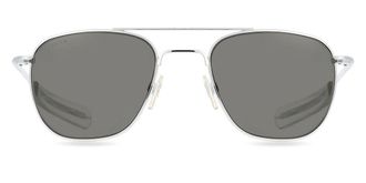 American Optical ORIGINAL PILOT Polarized 2GYNP Mens Sunglasses Silver Size 57