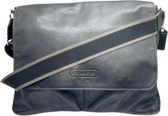 Coach Pre-owned Cross Body Bags, male, Black, Size: ONE SIZE Pre-owned Messenger Bag