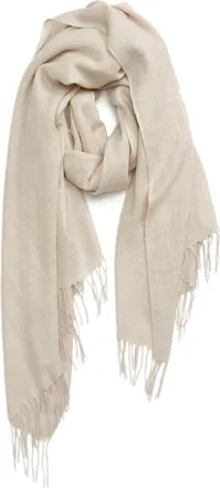 Nordstrom Tissue Weight Wool & Cashmere Scarf in Beige Oatmeal Heather at Nordstrom