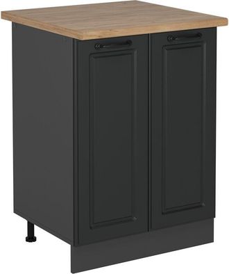 Vicco Mueble Bajo De Cocina R-line, Antracita Casa De Campo, 60 Cm, Et Roble