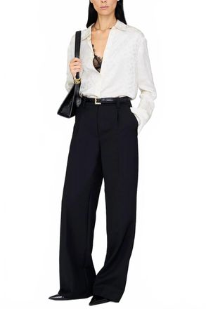 Anine Bing Amanda Shirt In Ivory