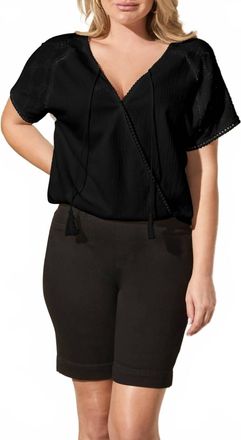 Tribal Wear Two Ways Blouse In Black