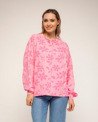 Tantra Sweatshirt met lange mouwen en bloemenprint