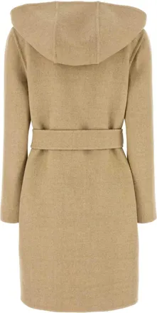 Burberry Womens Coat Beige Wool