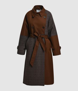 Essentiel Manteau Kagu Gris Brun