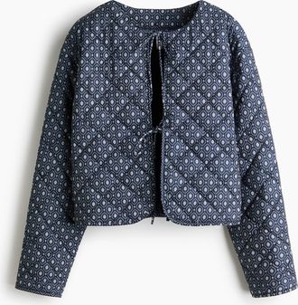 H&M Steppjacke zum Binden - Blue