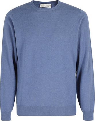 FILIPPO DE LAURENTIIS Relaxed Fit Cashmere Blend Crew Neck Sweater