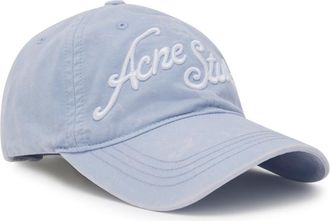 Acne Studios Logo-embroidered Cotton cap - Light Blue - One Size