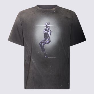 SAINT M&times;&times;&times;&times;&times;&times; Dark Grey Cotton T-Shirt