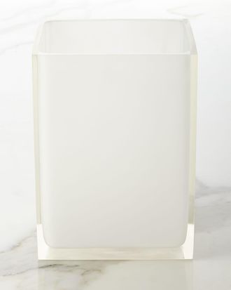 Jonathan Adler White Hollywood Trash Bin