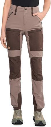 Fj&auml;llr&auml;ven Keb Agile Trousers Womens Casual Pants Suede Brown-dark Olive : 16 32, Cotton/Mesh/Polyester