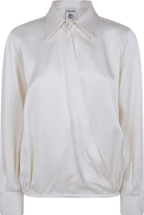 Semicouture Shirts - Dames - Overhemden - Grijs - L - Overhemden