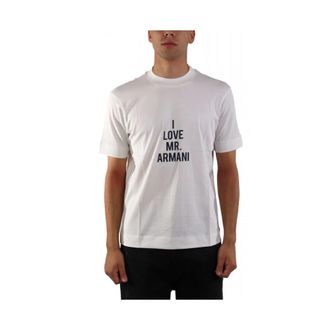 Emporio Armani Logo T-Shirt - Heren - T-shirts - Beige - L - Tops
