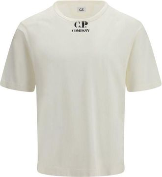 C.P. Company Witte Katoenen T-Shirt