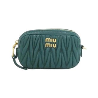 Miu Miu Pre-owned Belt Bags, female, Green, Size: ONE SIZE Pre-owned Matelasse MIU waist bag