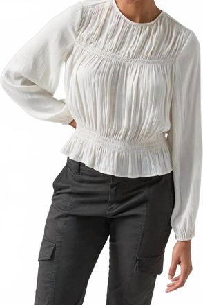 Sanctuary More Than Perfect Blouse In Chalk