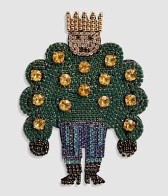 Essentiel Broche Kaylor Jaune Vert