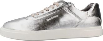 Calvin Klein Schoenen, Dames, Grijs, 38 EU, Leer, Low Pro Cupsole Oxf
