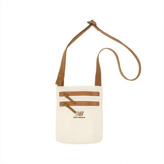 New Balance Unisex Urban Sling Bag in Beige Nylon, size OSZ