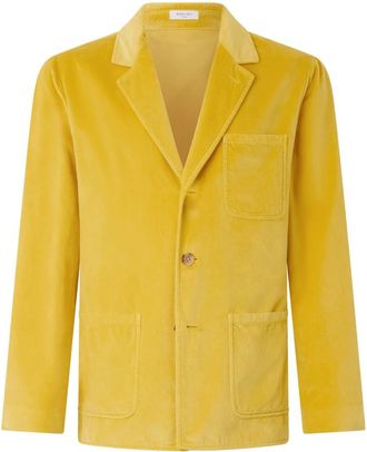Boglioli Jassen, Heren, Geel, M, Garment Dyed Velvet Picasso Jacket
