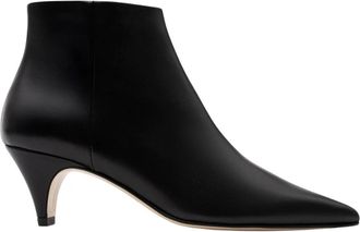 Parall&egrave;le Rimo Enkellaars - Dames - Laarzen met Hak - Zwart - 40 EU - Leer - Schoenen