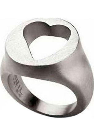 Breil Womens TJ0632 Ladies Ring - Silver Stainless Steel - Size O 1/2