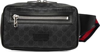 Gucci Pre-owned Gucci Small GG Supreme Web Belt Bag Mens 474293 200047