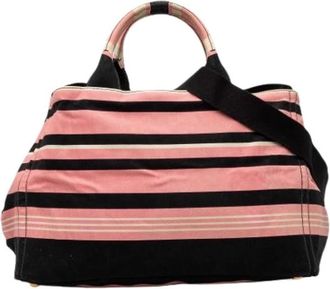 Prada Pre-owned Canvas Satchel - Dames - Vintage Shopper - Roze - ONE Size - Vintage