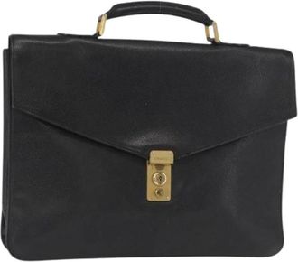 Chanel Pre-owned Leren Handtas - Dames - Vintage Handtas - Zwart - ONE Size - Leer - Vintage