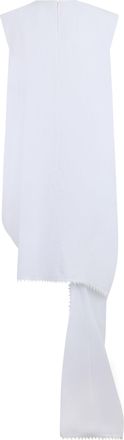 Jacquemus Womens Long Dress Bolversin White Cotton