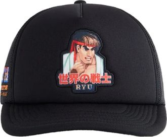 Kith x Capcom Ryu truckerpet - Zwart
