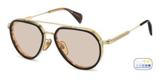 David Beckham DB 1226/G/S Asian Fit RHL/63 Mens Sunglasses Gold Size 57