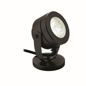 Netlighting Waterproof LED 3 Light Wall & Spike Spot Black IP68