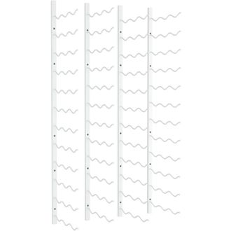 vidaXL Vidaxl - Wall Mounted Wine Rack for 36 Bottles 2 pcs White Iron